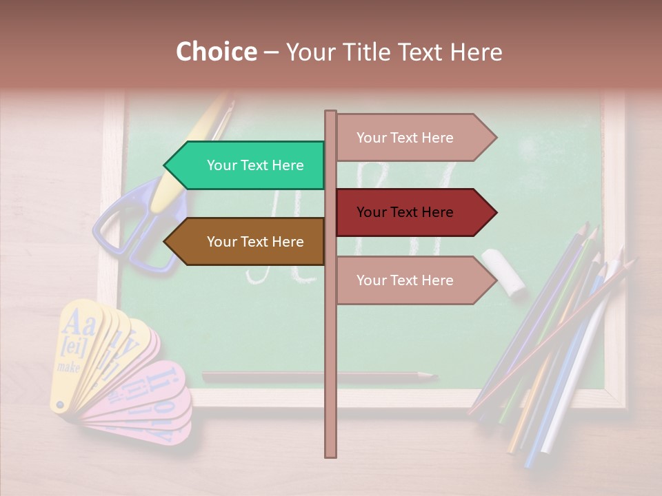 College White Draw PowerPoint Template