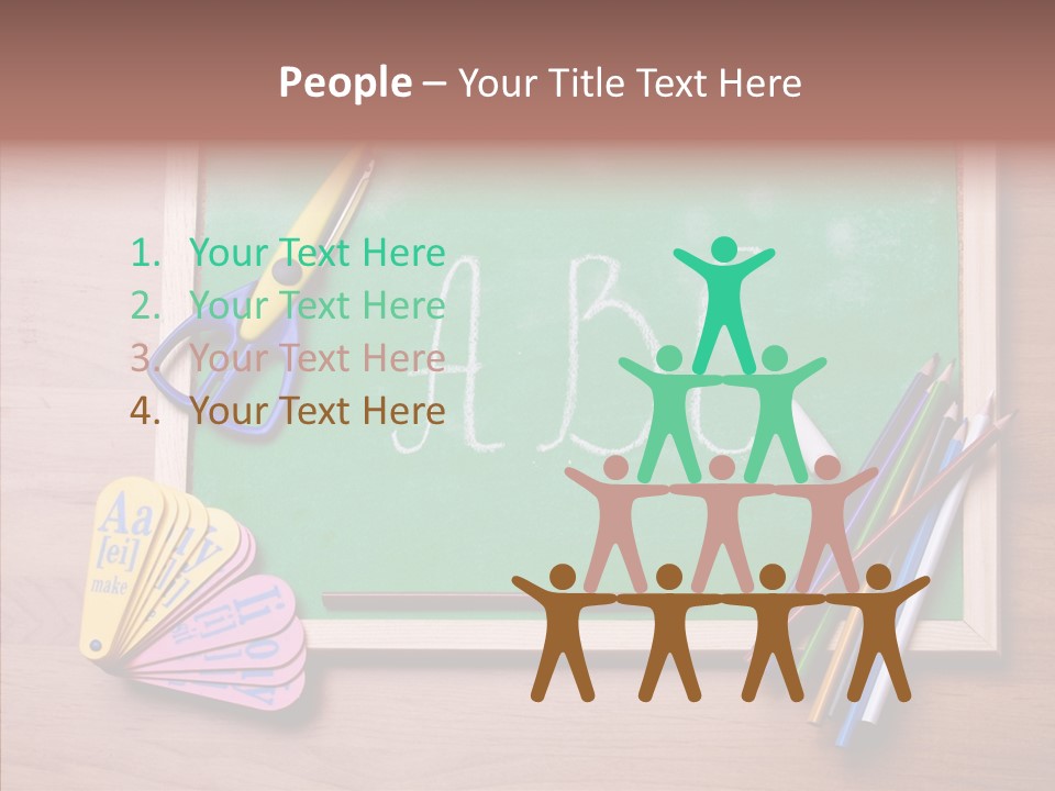 College White Draw PowerPoint Template