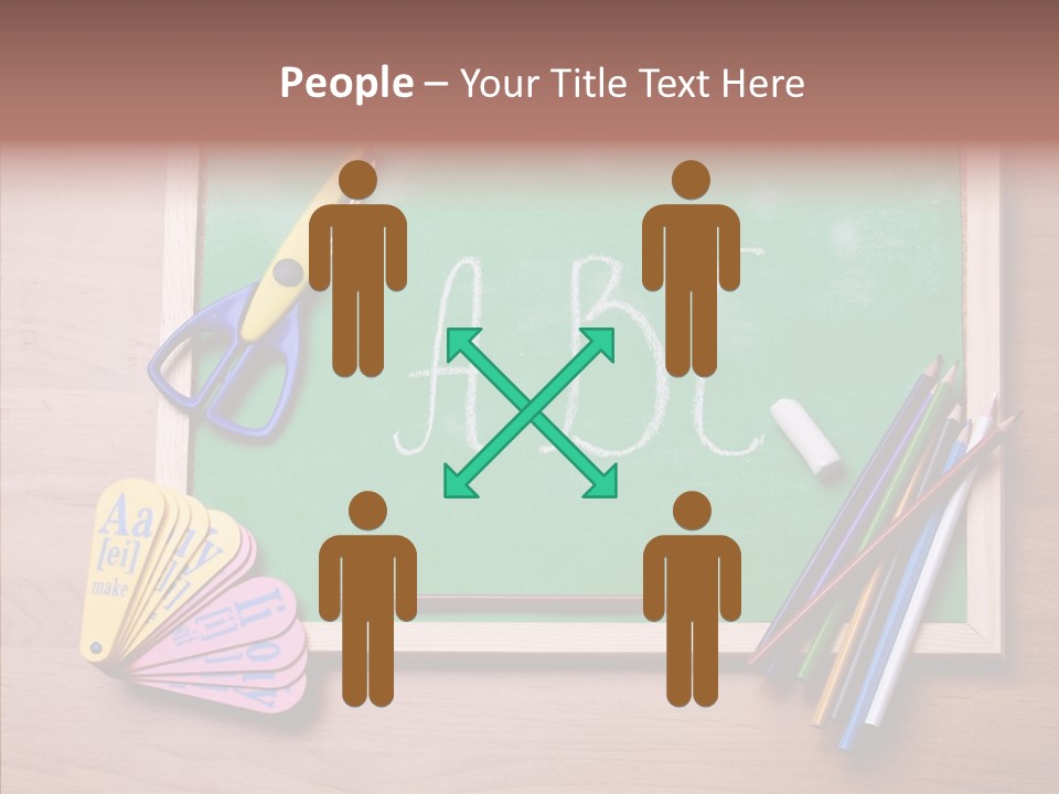 College White Draw PowerPoint Template