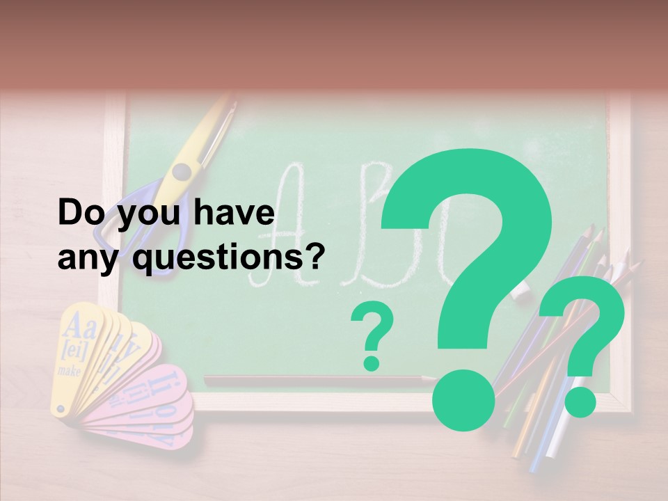 College White Draw PowerPoint Template