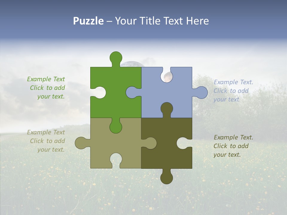 Sunset Keep Outdoor PowerPoint Template