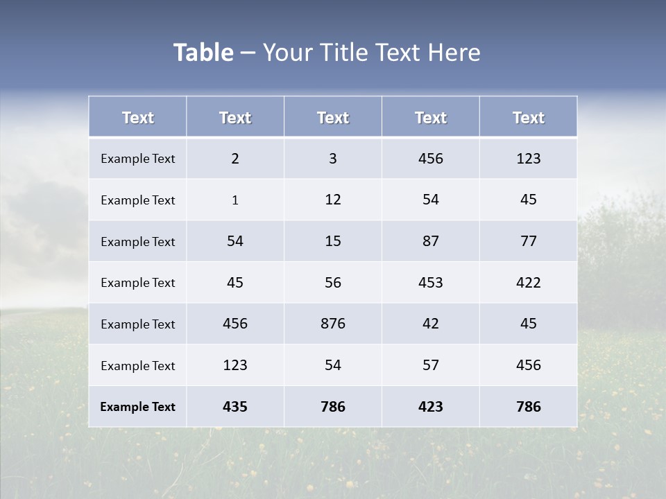 Sunset Keep Outdoor PowerPoint Template