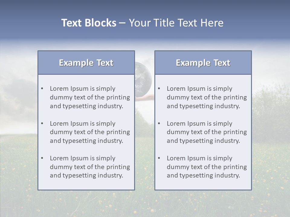 Sunset Keep Outdoor PowerPoint Template