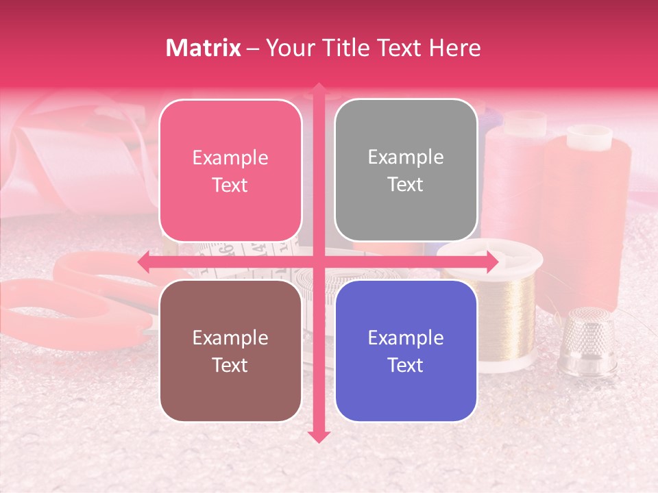 Needle Thread Scissors PowerPoint Template