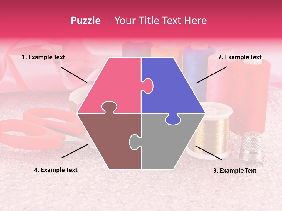 Needle Thread Scissors PowerPoint Template