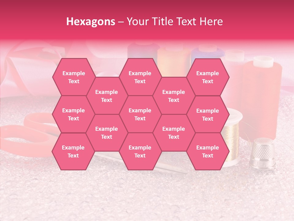 Needle Thread Scissors PowerPoint Template