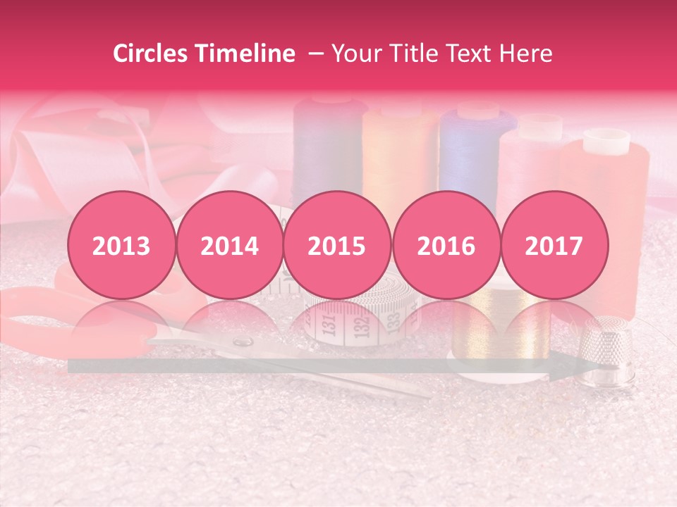 Needle Thread Scissors PowerPoint Template