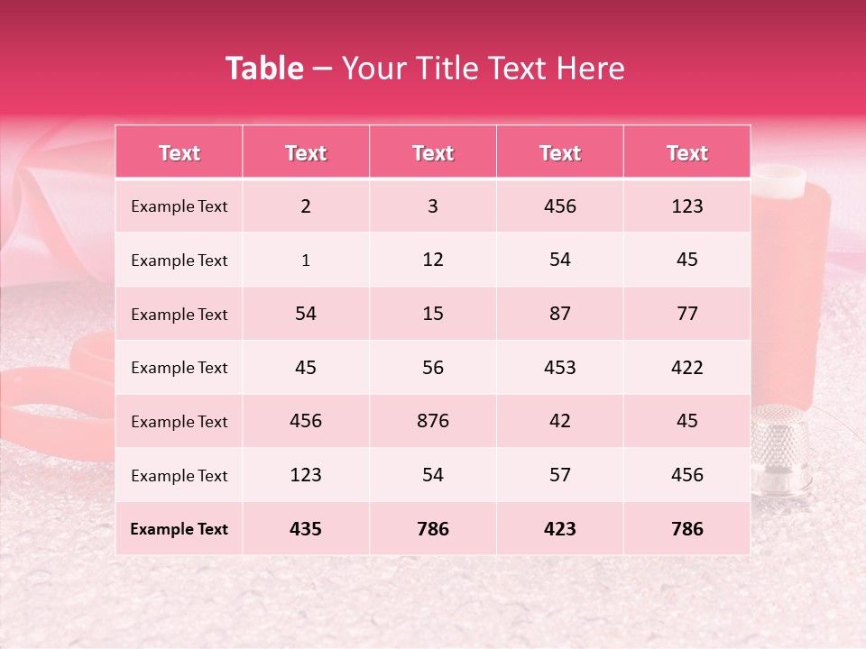 Needle Thread Scissors PowerPoint Template