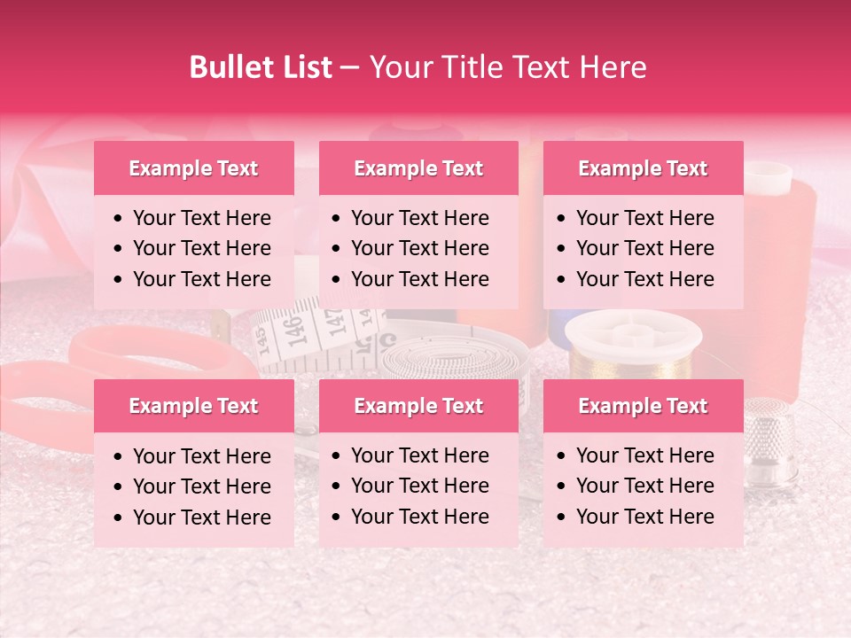 Needle Thread Scissors PowerPoint Template