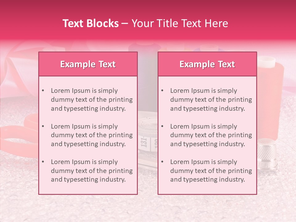 Needle Thread Scissors PowerPoint Template