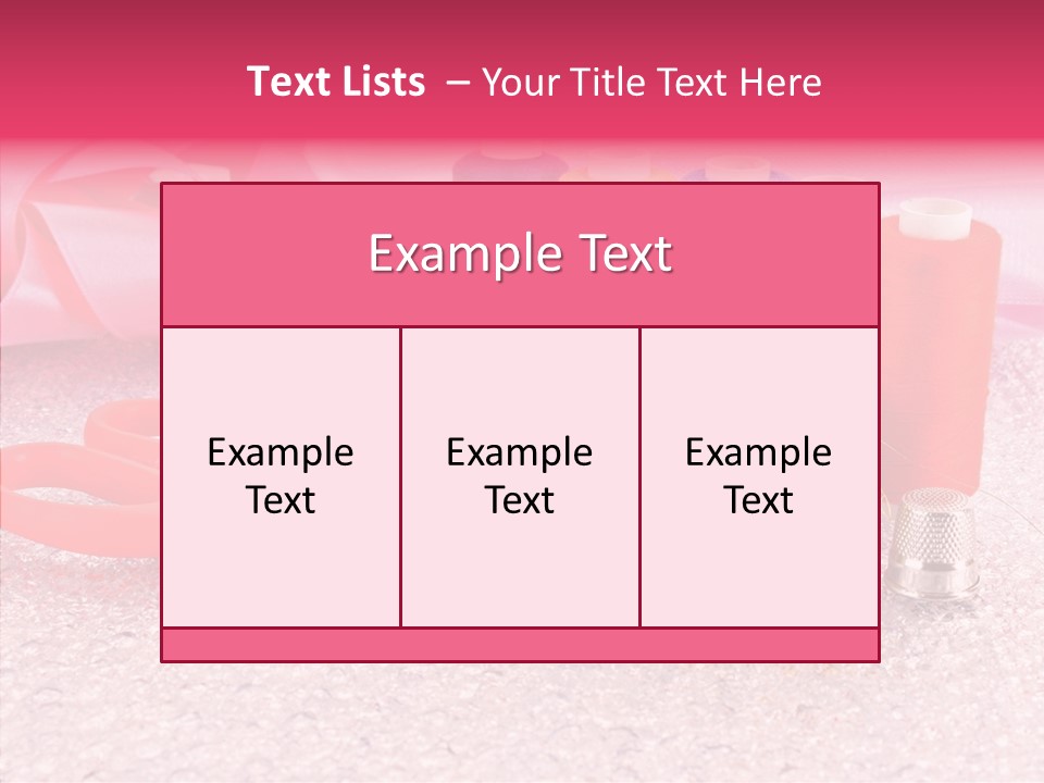 Needle Thread Scissors PowerPoint Template
