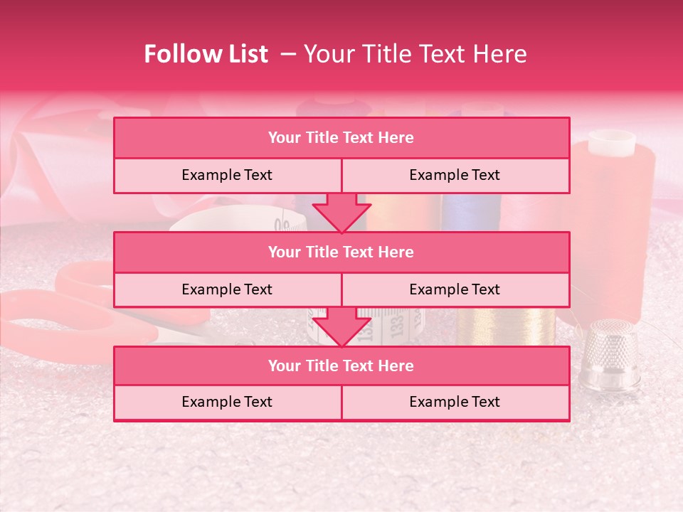 Needle Thread Scissors PowerPoint Template