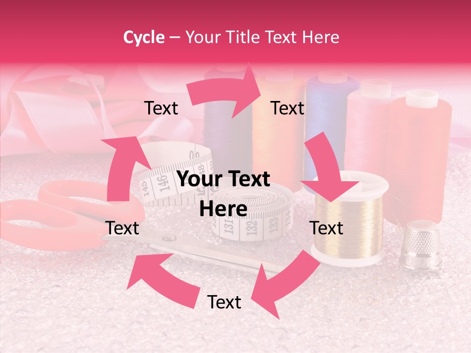 Needle Thread Scissors PowerPoint Template