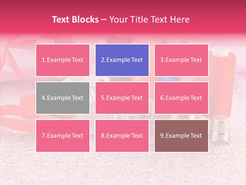 Needle Thread Scissors PowerPoint Template