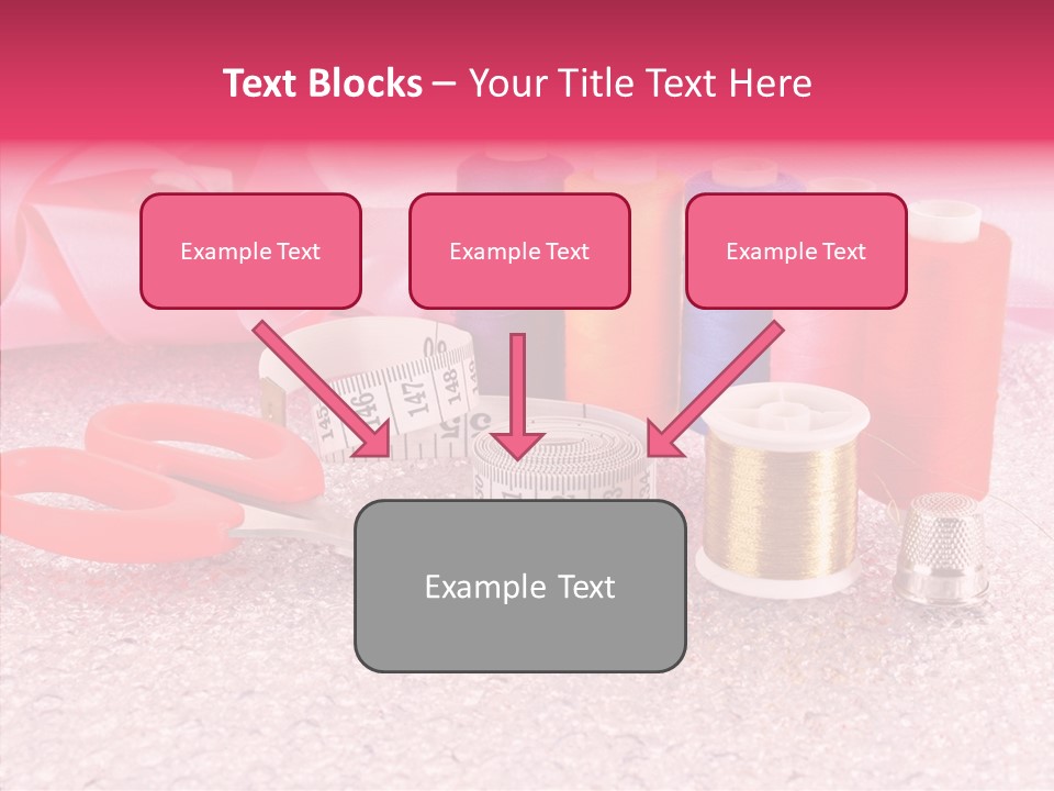Needle Thread Scissors PowerPoint Template