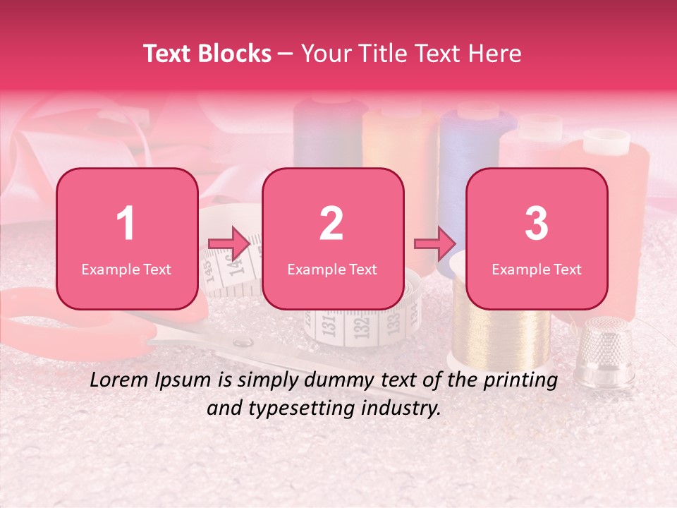 Needle Thread Scissors PowerPoint Template