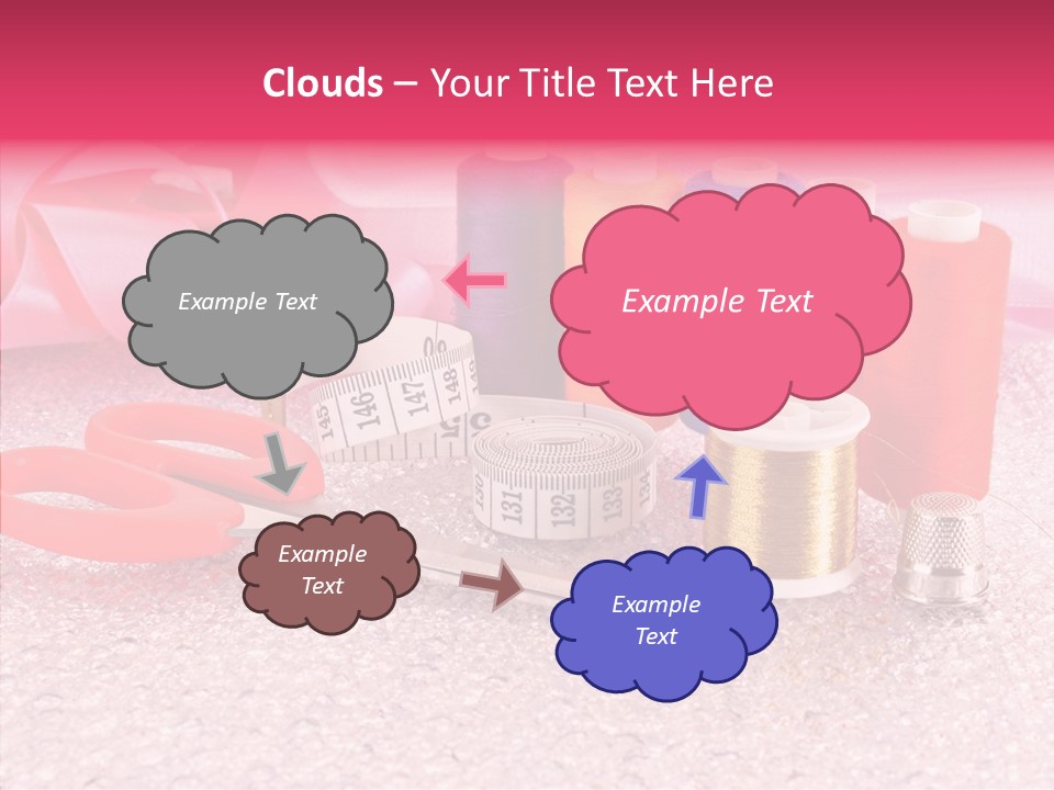 Needle Thread Scissors PowerPoint Template