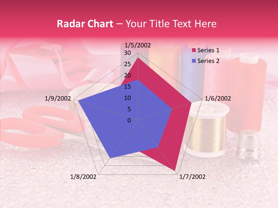 Needle Thread Scissors PowerPoint Template