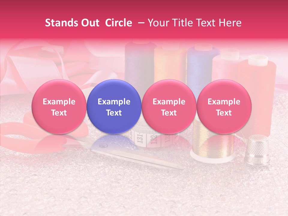 Needle Thread Scissors PowerPoint Template