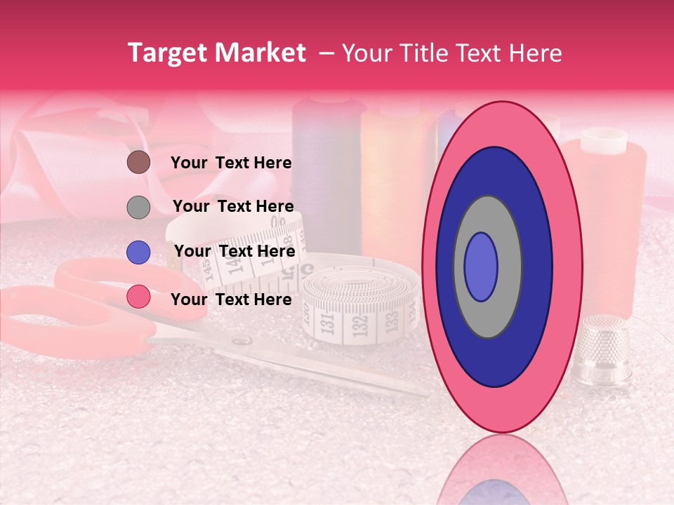 Needle Thread Scissors PowerPoint Template