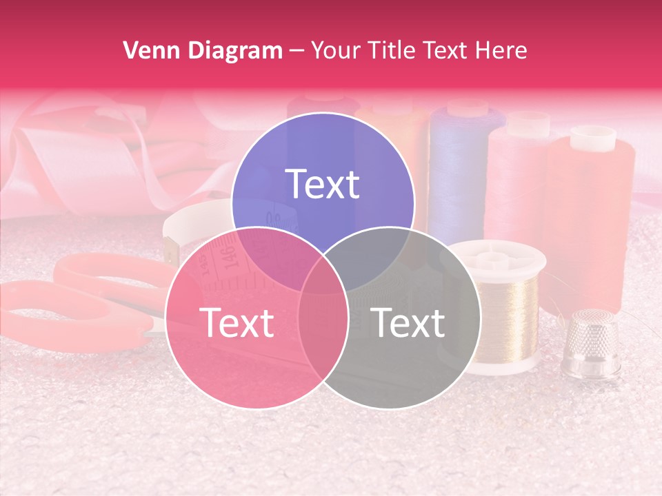 Needle Thread Scissors PowerPoint Template