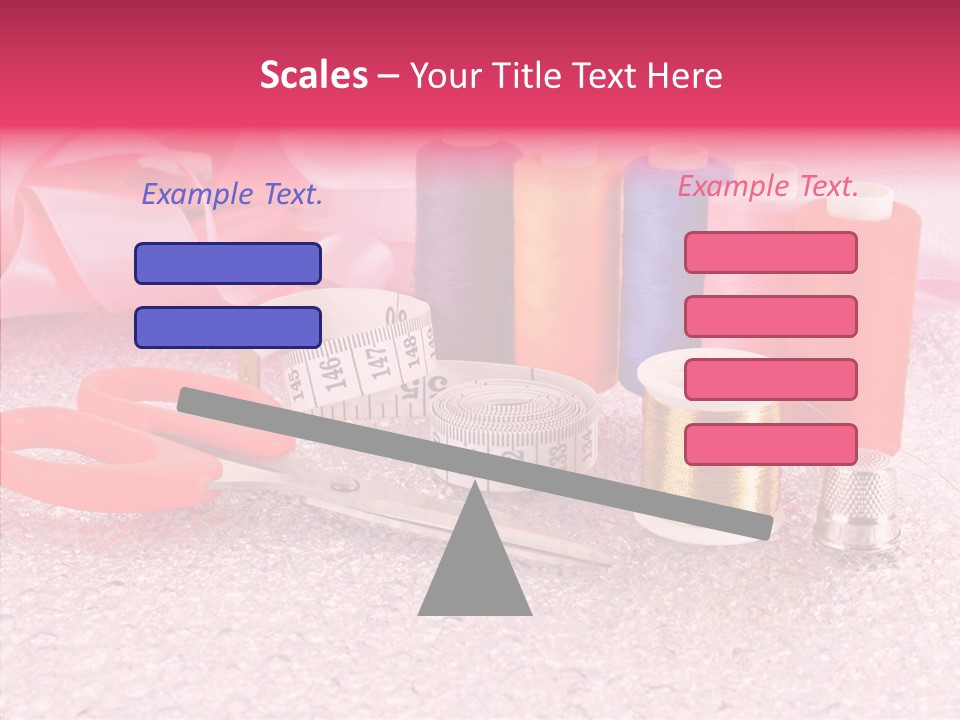 Needle Thread Scissors PowerPoint Template