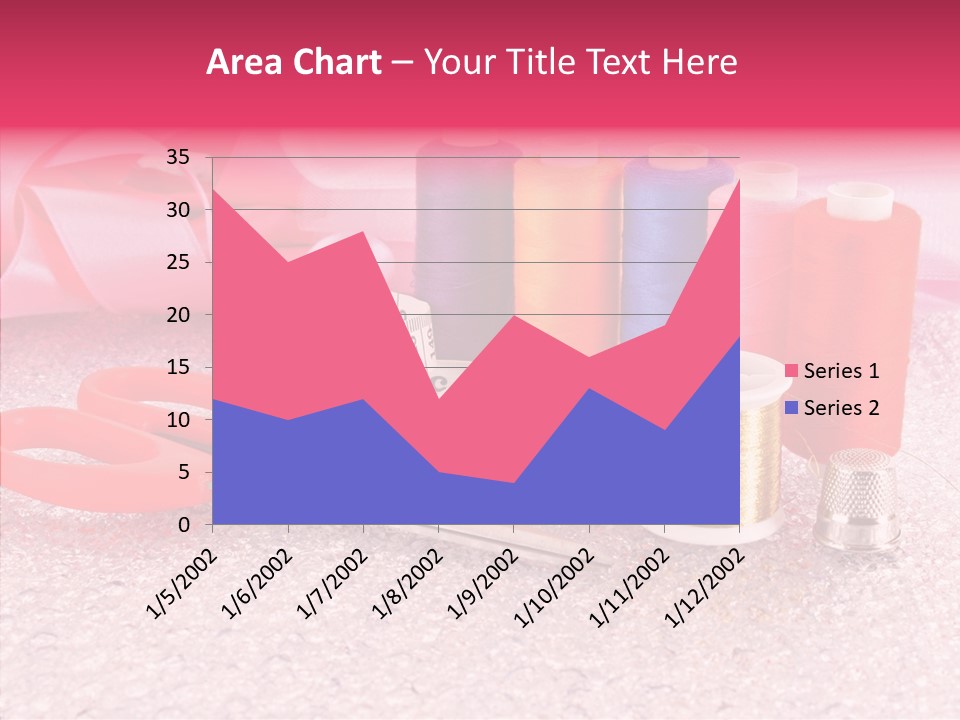 Needle Thread Scissors PowerPoint Template