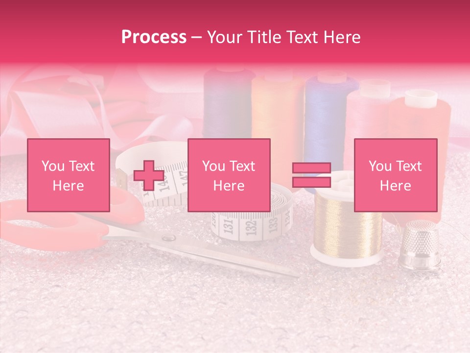 Needle Thread Scissors PowerPoint Template