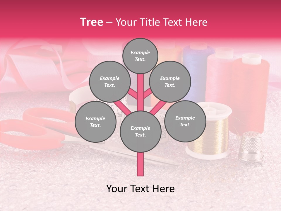 Needle Thread Scissors PowerPoint Template