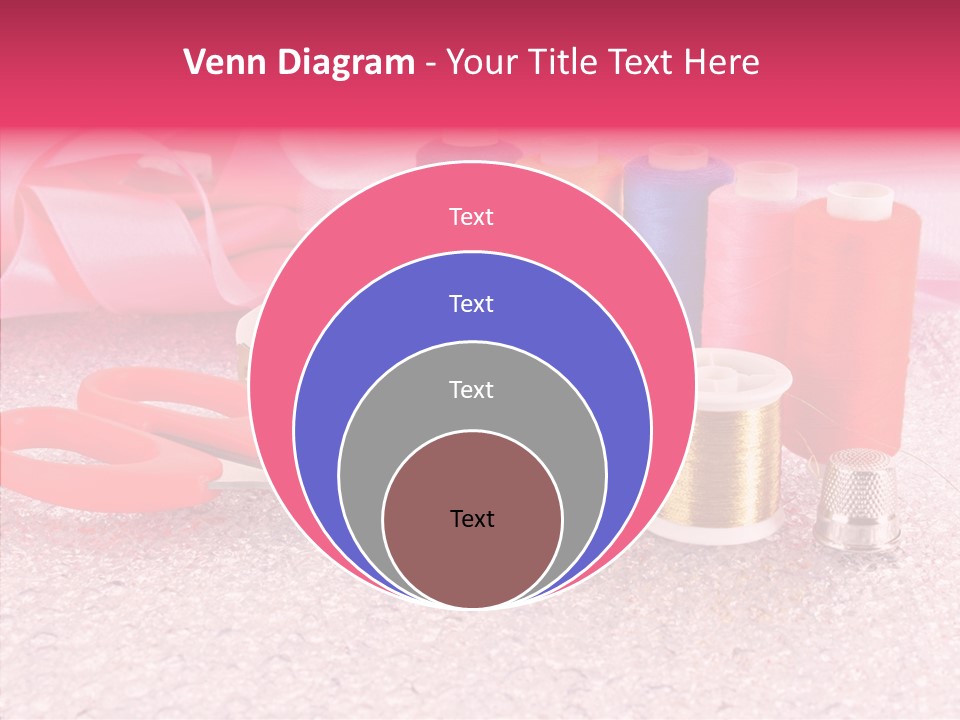 Needle Thread Scissors PowerPoint Template