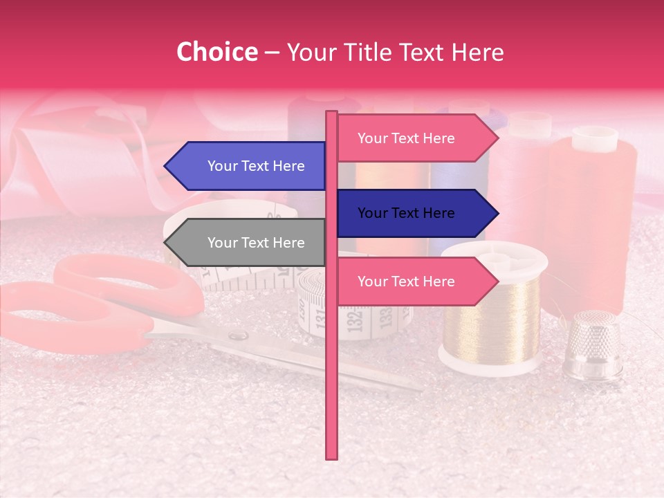 Needle Thread Scissors PowerPoint Template