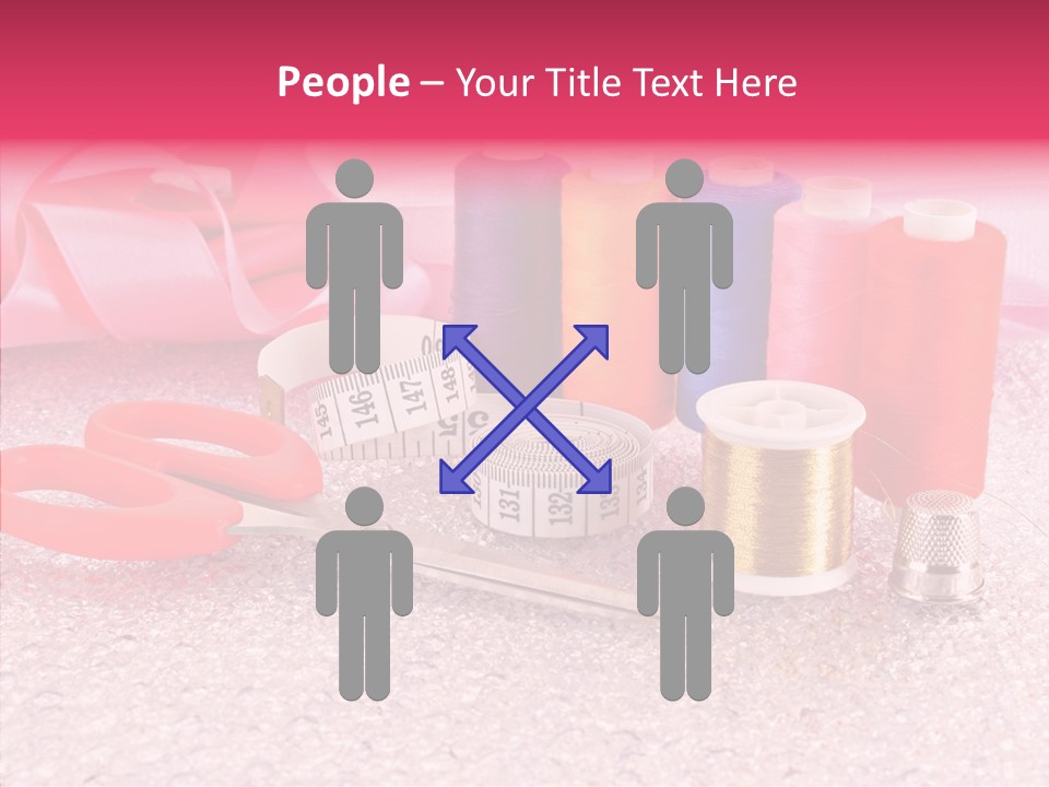 Needle Thread Scissors PowerPoint Template