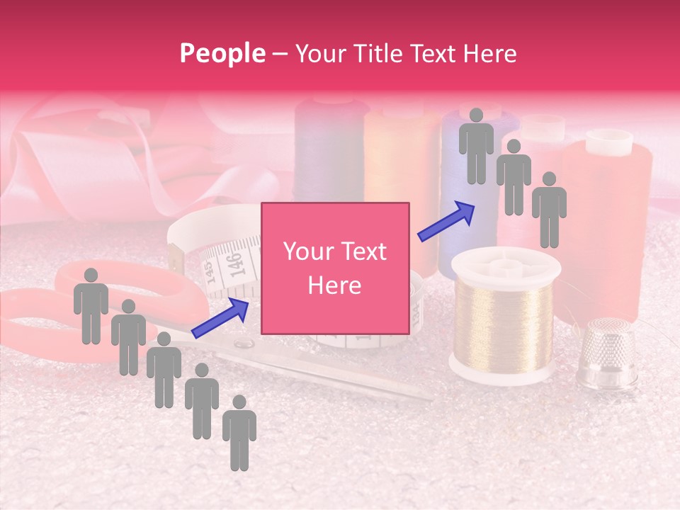 Needle Thread Scissors PowerPoint Template