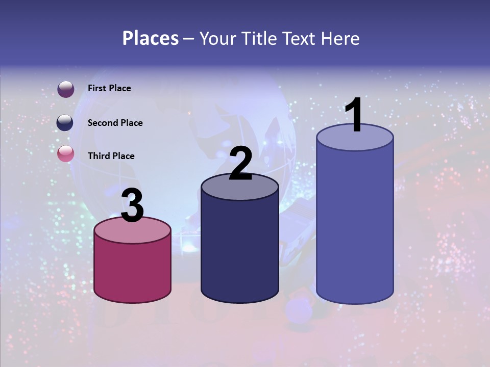 Emitting Technology Earth PowerPoint Template