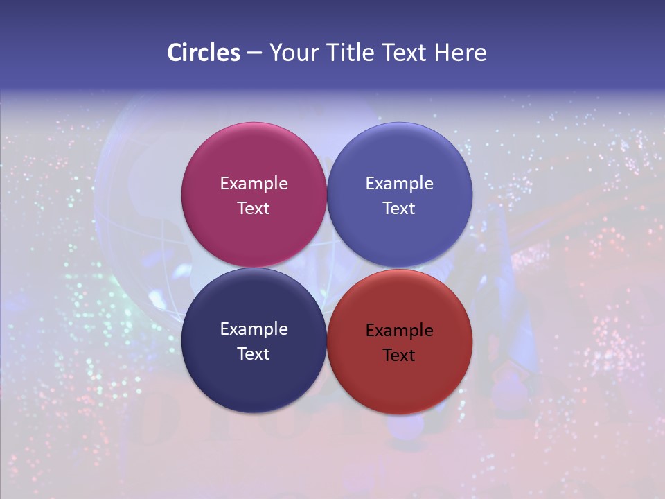 Emitting Technology Earth PowerPoint Template