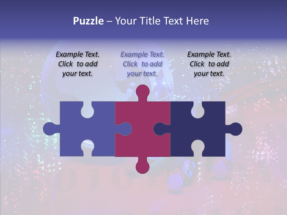 Emitting Technology Earth PowerPoint Template