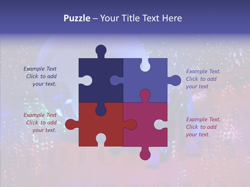 Emitting Technology Earth PowerPoint Template