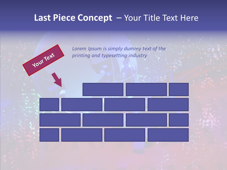 Emitting Technology Earth PowerPoint Template
