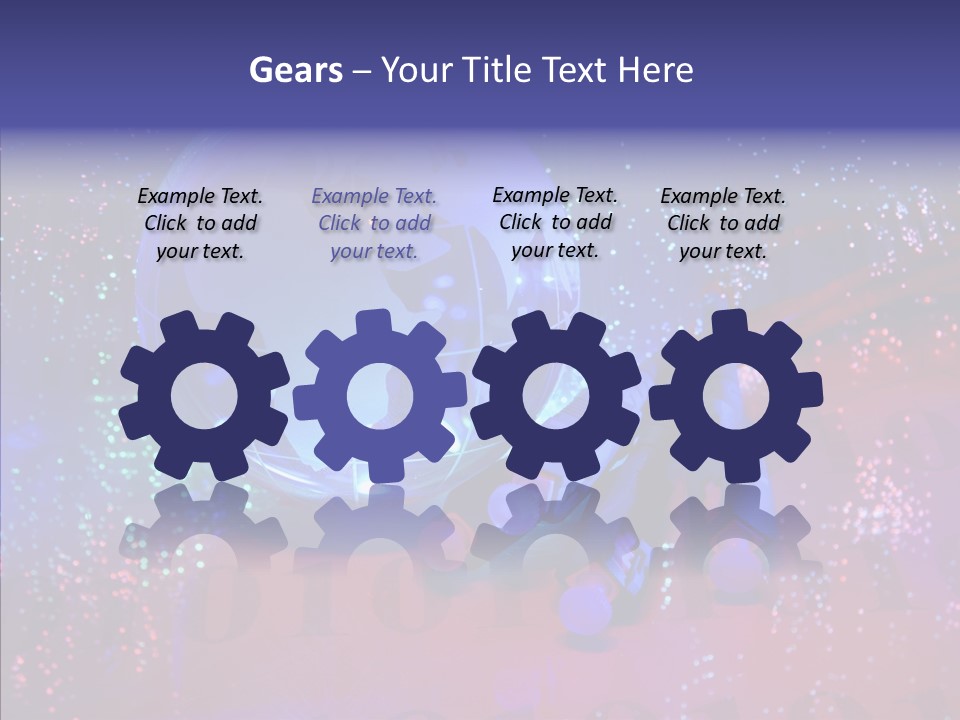 Emitting Technology Earth PowerPoint Template
