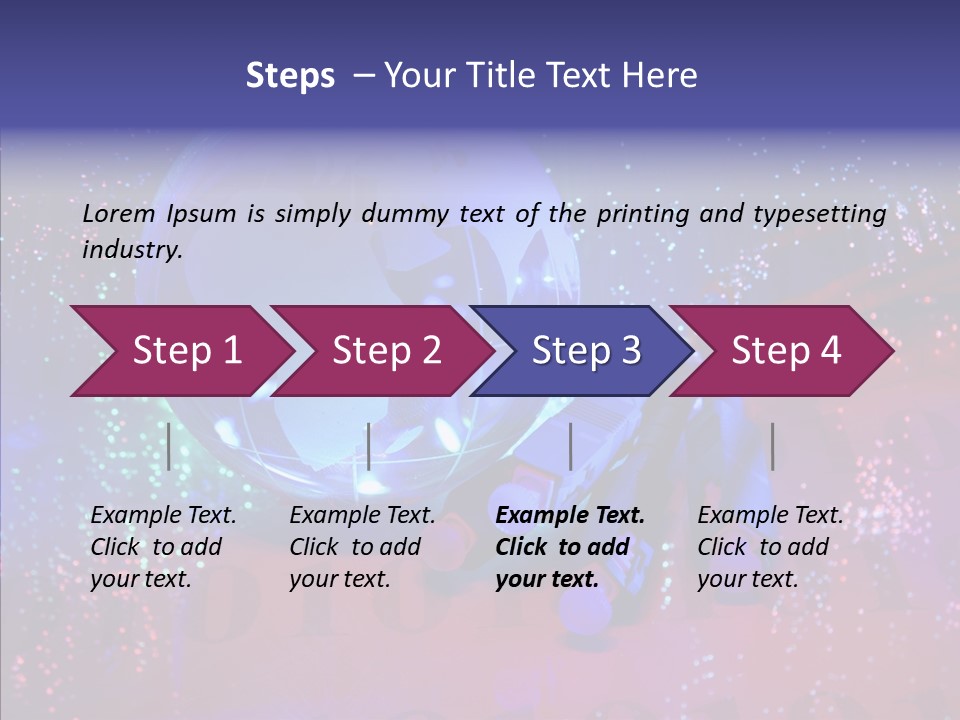 Emitting Technology Earth PowerPoint Template