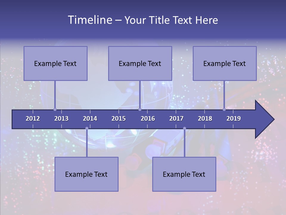 Emitting Technology Earth PowerPoint Template