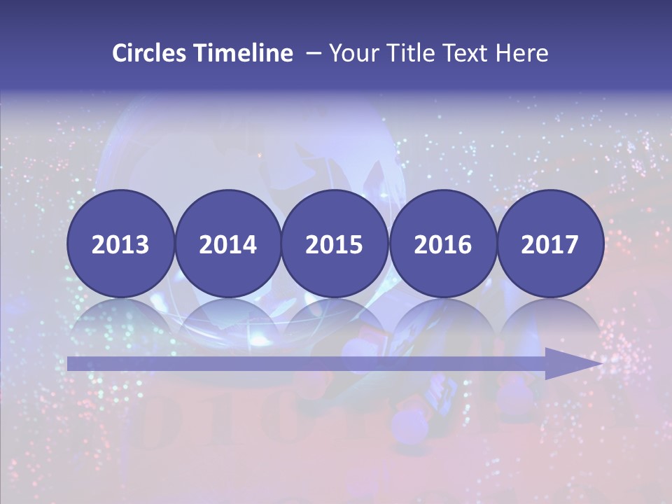 Emitting Technology Earth PowerPoint Template