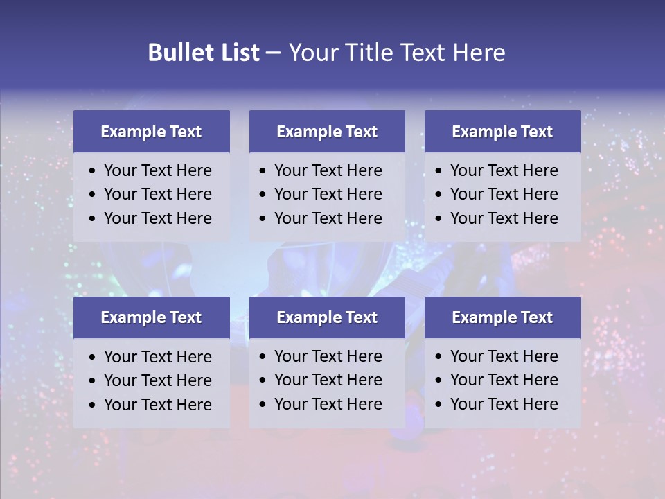 Emitting Technology Earth PowerPoint Template