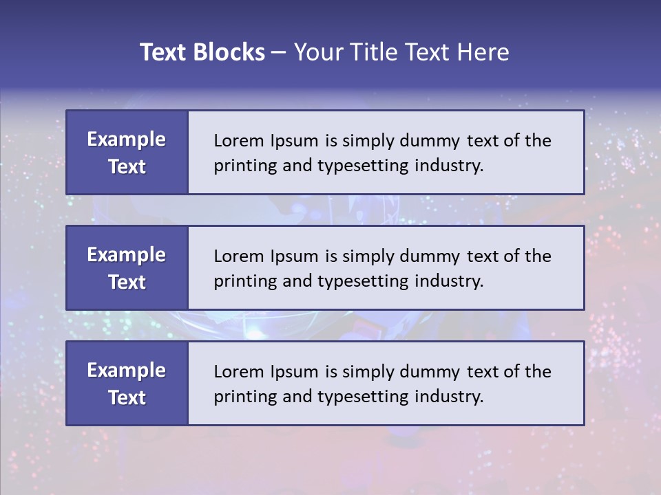 Emitting Technology Earth PowerPoint Template