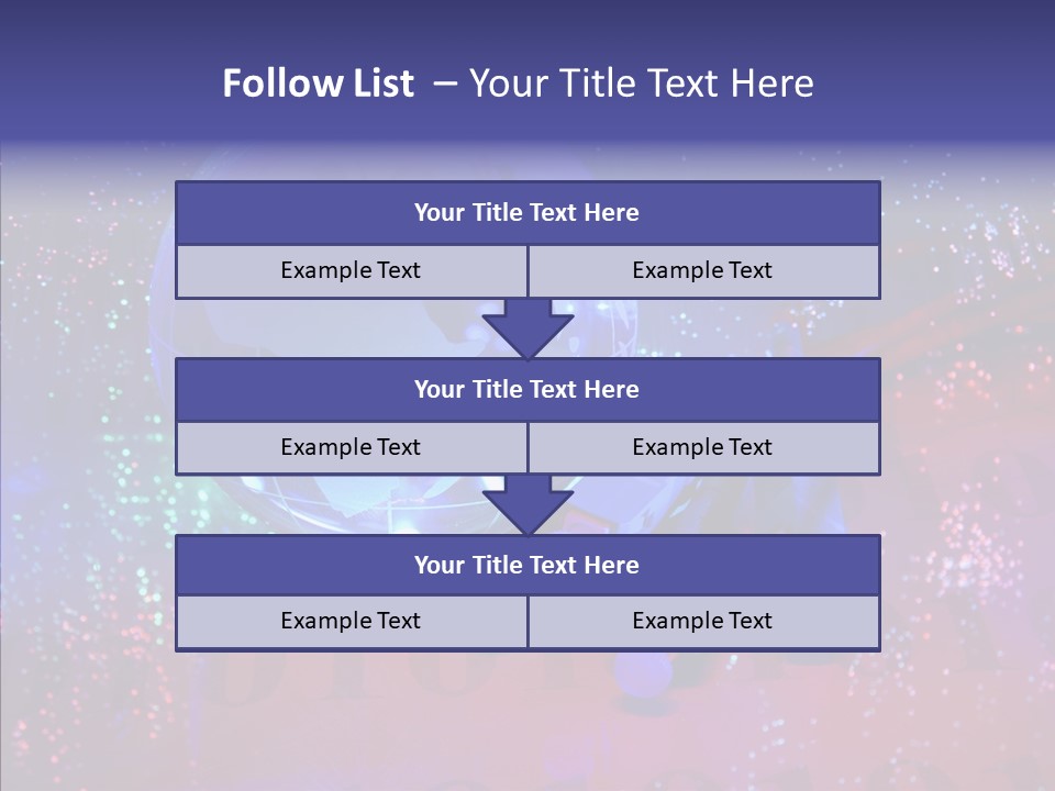 Emitting Technology Earth PowerPoint Template