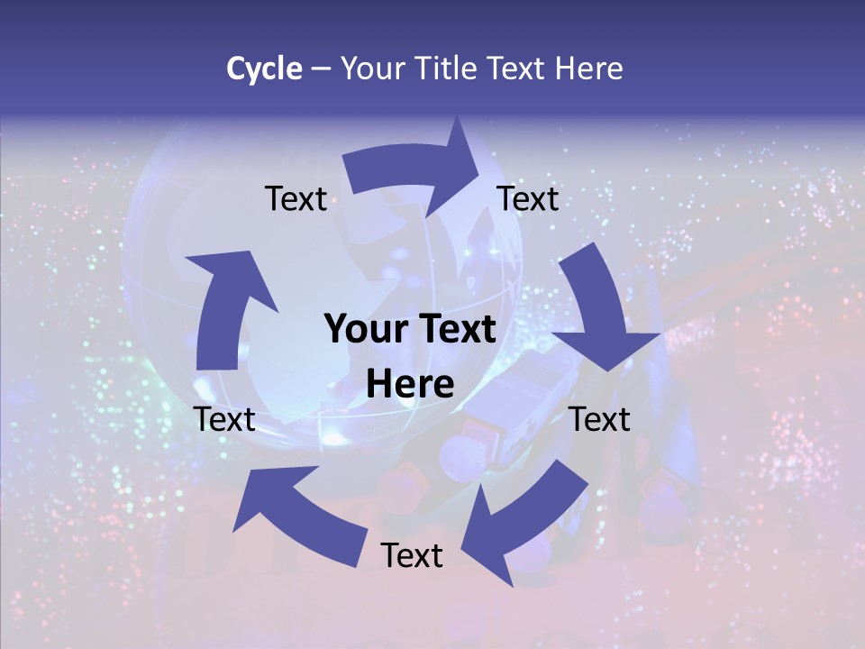 Emitting Technology Earth PowerPoint Template