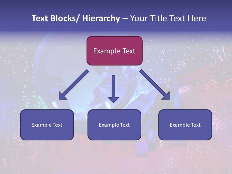 Emitting Technology Earth PowerPoint Template