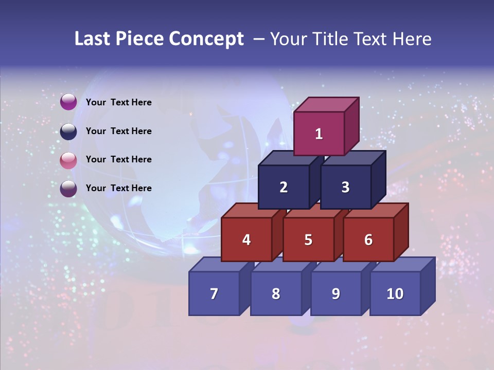 Emitting Technology Earth PowerPoint Template
