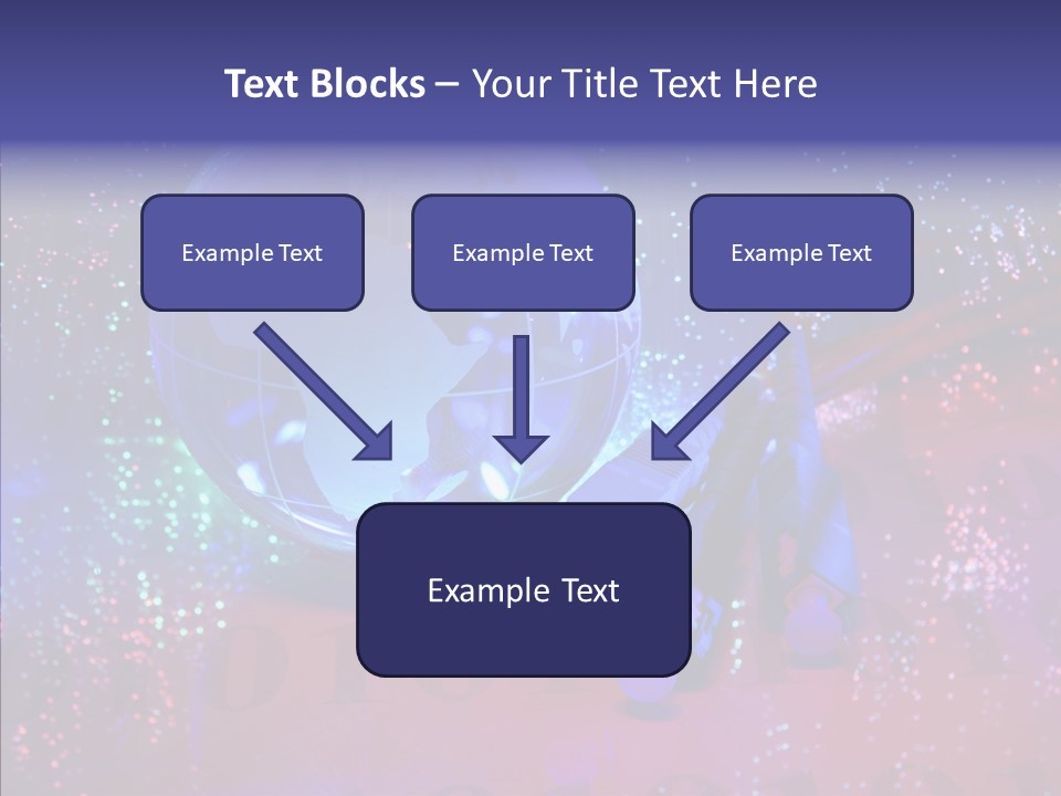 Emitting Technology Earth PowerPoint Template