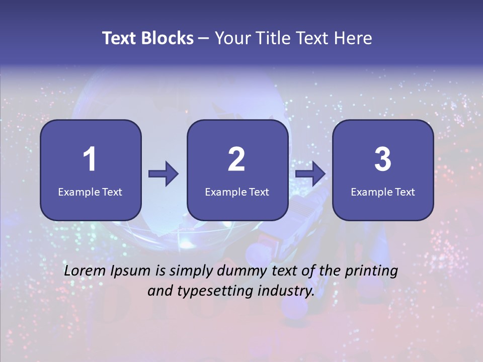 Emitting Technology Earth PowerPoint Template